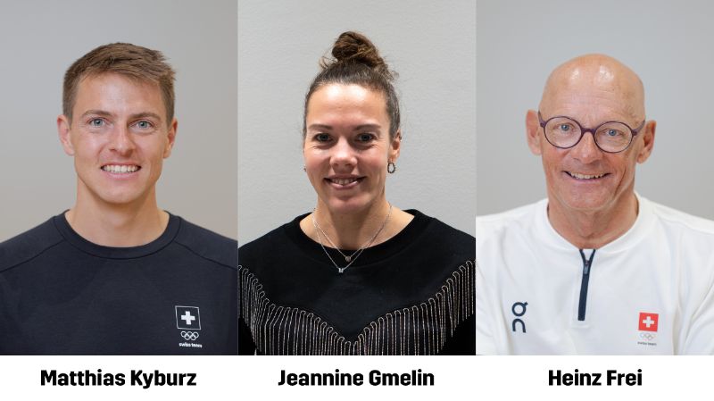 Matthias Kyburz, Jeannine Gmellin, Heinz Frei