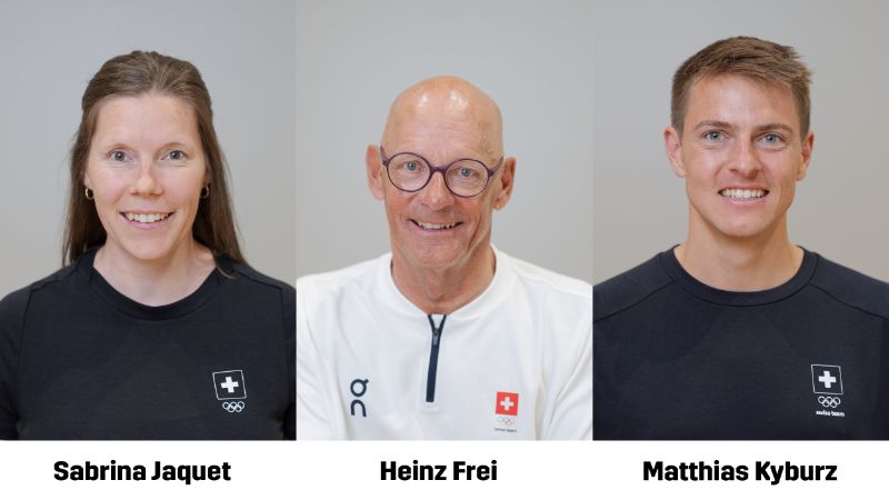 Von links: Sabrina Jaquet, Heinz Frei, Matthias Kyburz.